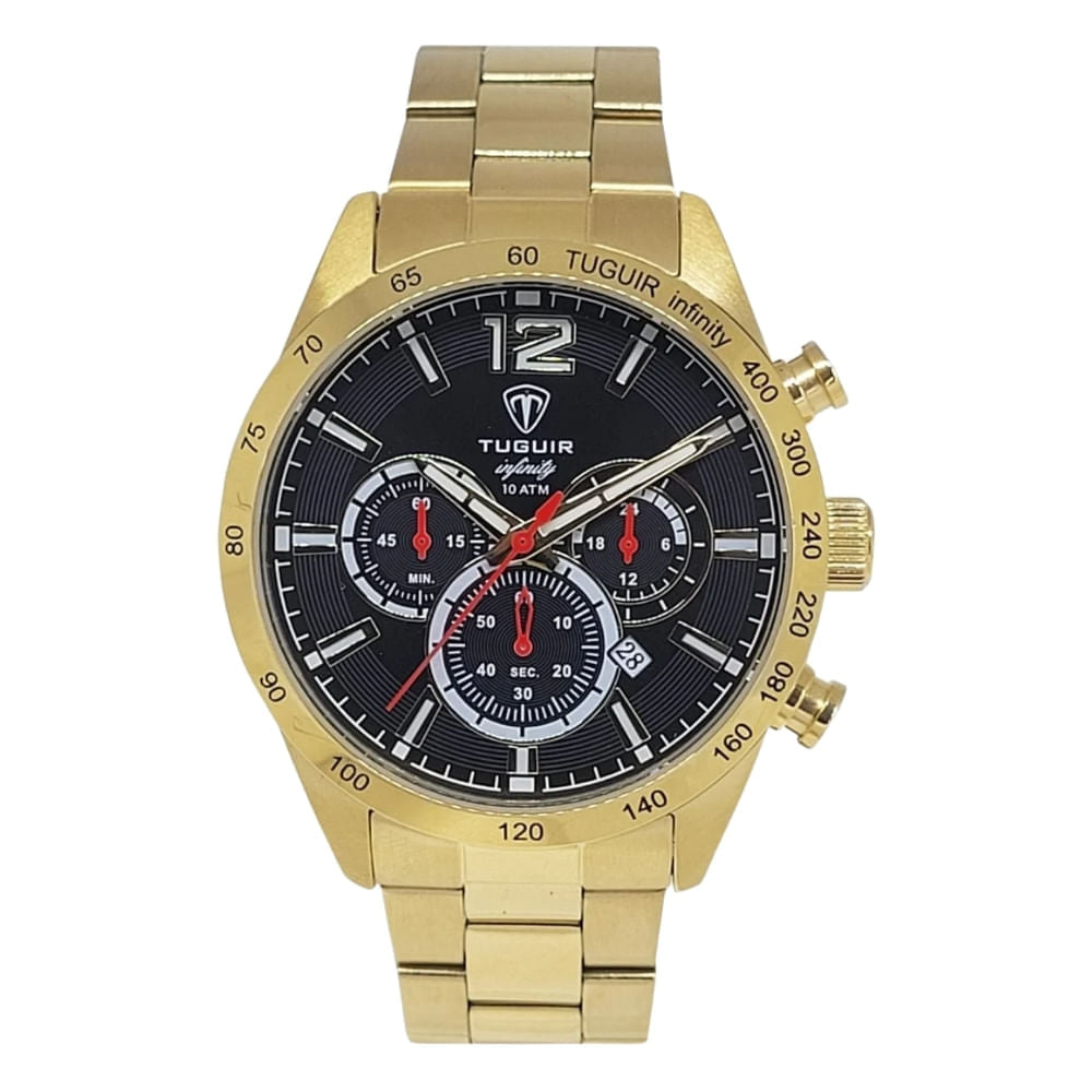 Relógio Cronógrafo Masculino Tuguir Analógico Infinity TGI37069